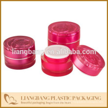2015 Rose jar Cosmetic jar with three size and New acrylic cosmetic jar